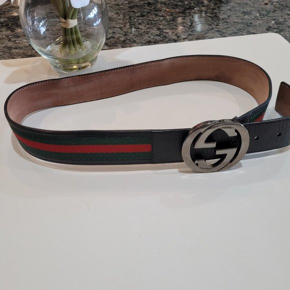 GUCCI~SHERRY LINE~LEATHER BELT - Picture 9 of 14
